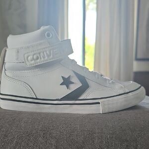 Converse Kids White and Black Sneakers